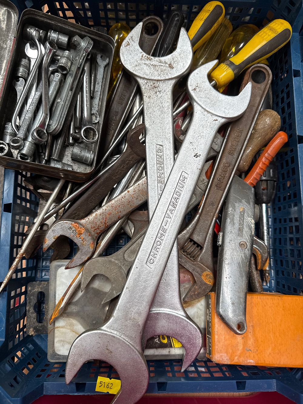 Lot 600: An Assortment of Steel and Chrome Vanadium Hand Tools by Bahco?, Stanley? and Williams?