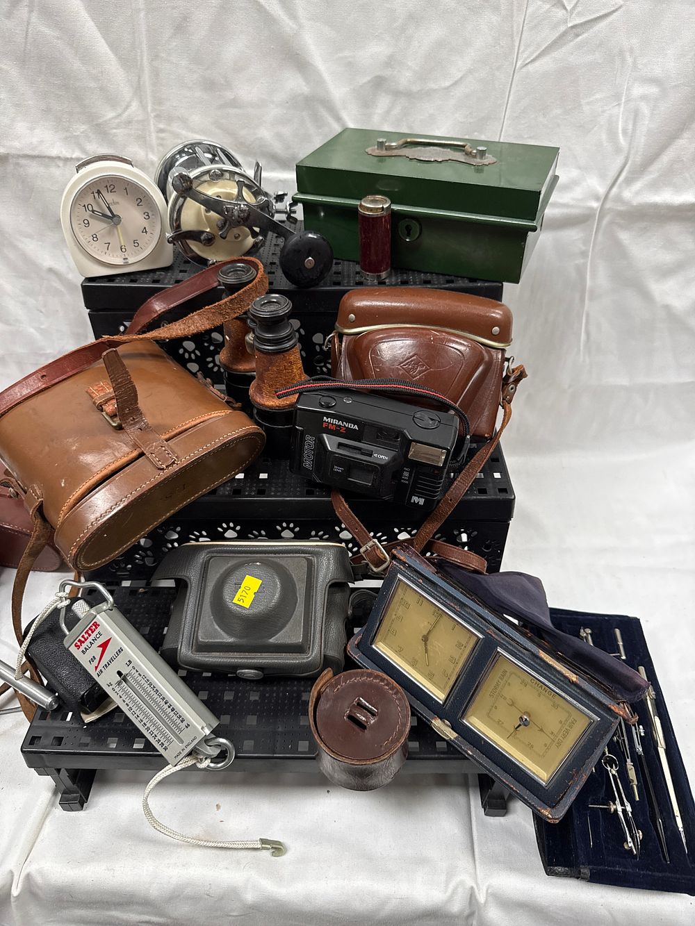 Lot 603: A Collection of Vintage Cameras, Optical Instruments and Household Objects including Miranda