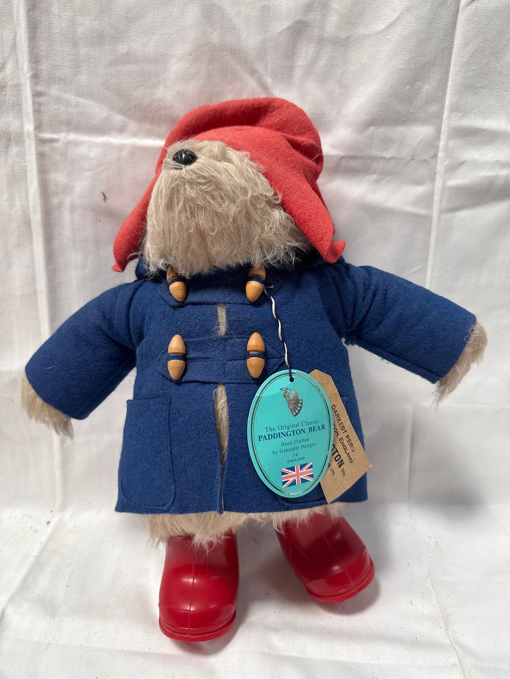 Lot 623: Gabrielle Designs Plush? Paddington Bear with Red Wellington Boots, 1980