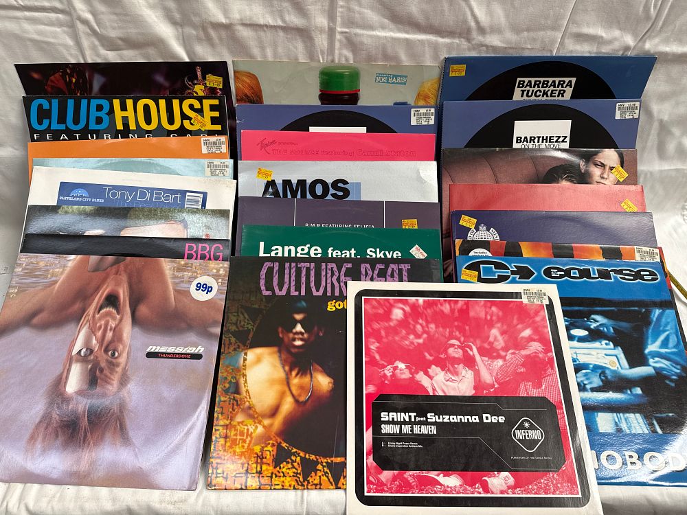 Lot 630: A Collection of 23 Vinyl 12-inch Dance Singles, Late 1990s and Early 2000s