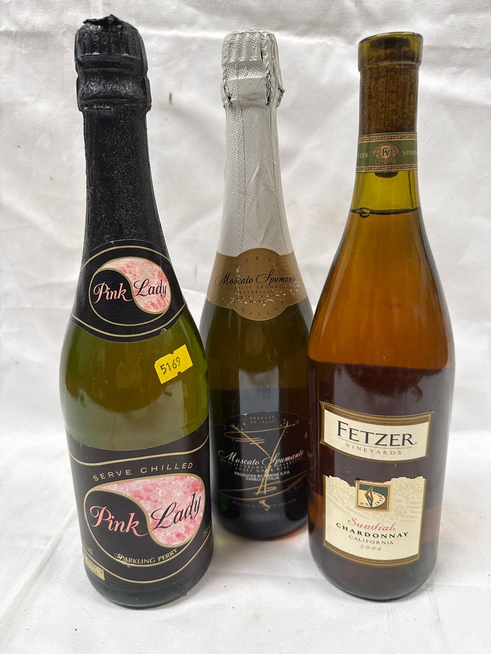 Lot 648: Fetzer Vineyards Sundial Chardonnay 2004 and Two Sparkling Beverages