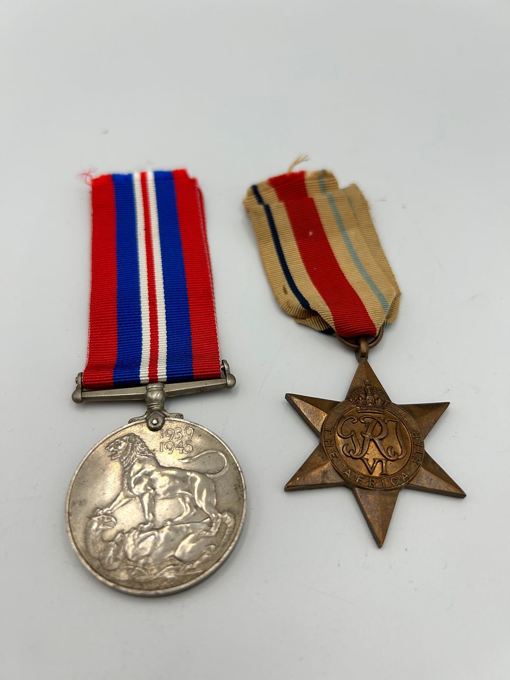 Lot 818: Two George VI Bronzed and White Metal World War II Campaign Medals