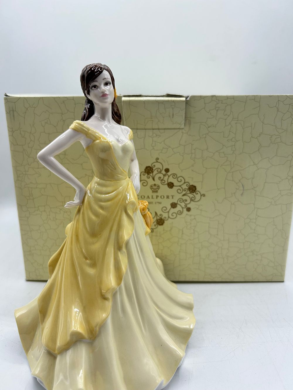 Lot 861: Coalport Bone China Thinking of You Figurine by Jack Glynn?
