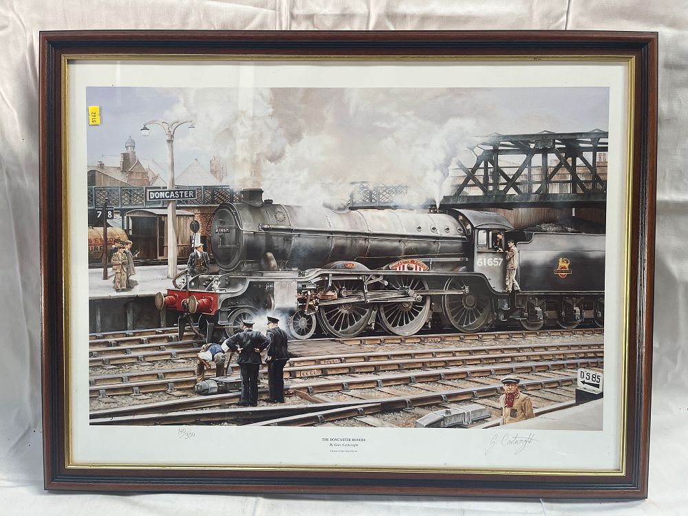 Lot 949: A Contemporary? Colour Print The Doncaster Rovers by Gary Cartwright