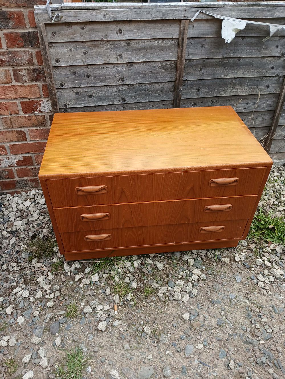 Lot 970: Mid-Century Modern Teak Three Drawer Chest by G Plan?