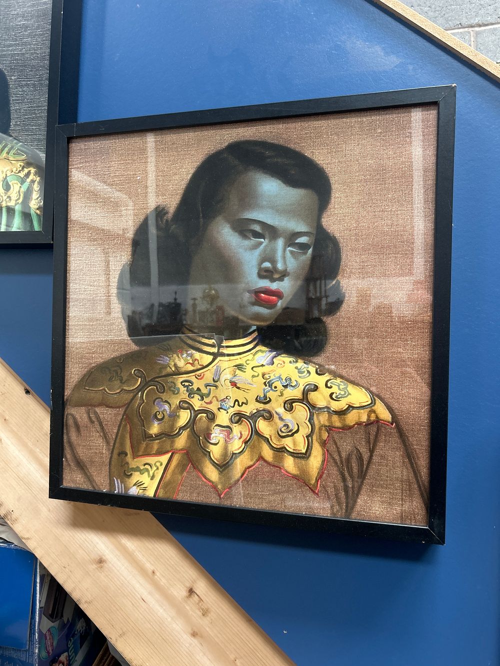 Lot 46: Vladimir Tretchikoff? 'Chinese Girl' Framed Print, 20 x 20"