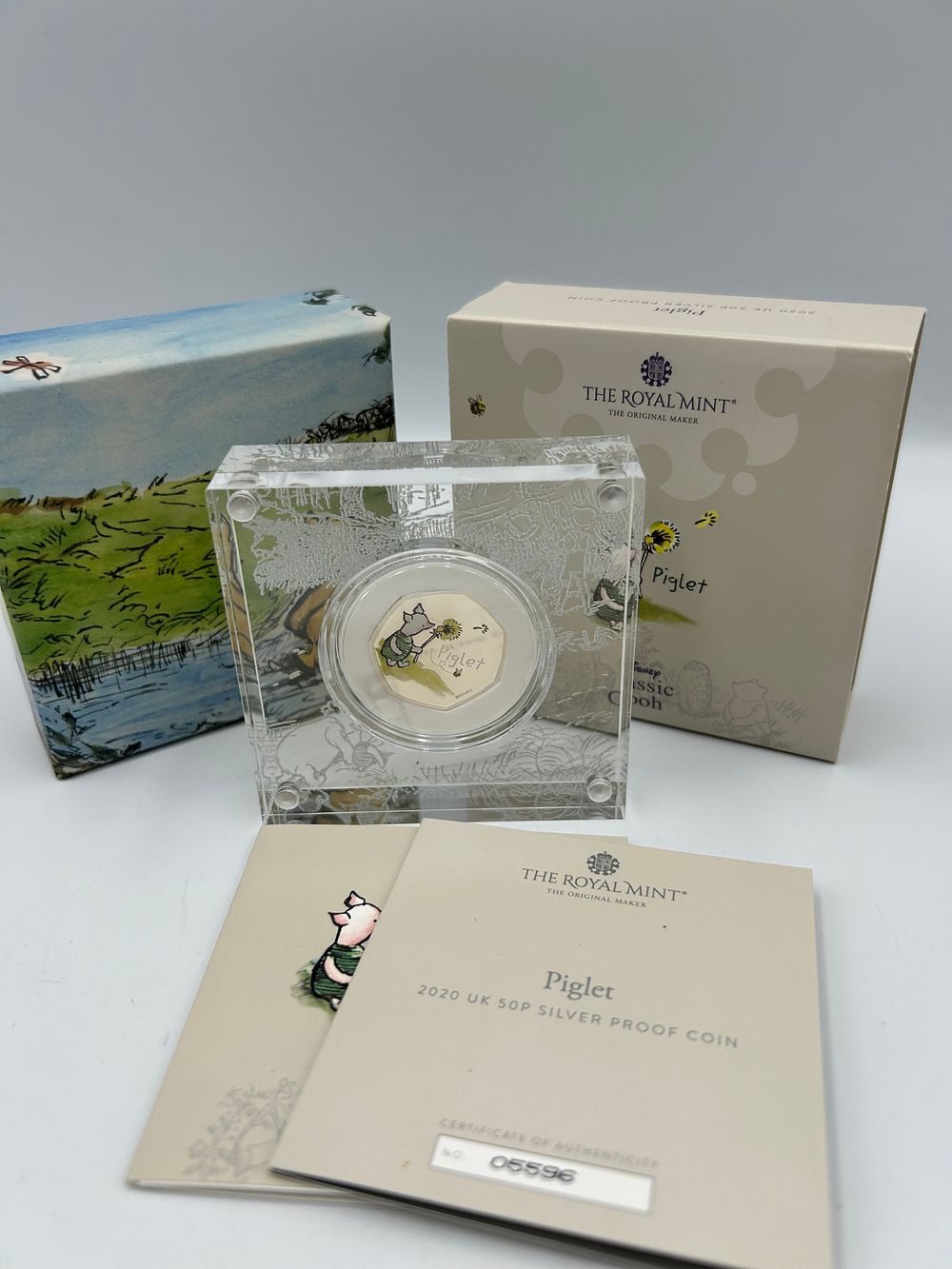 Lot 57: The Royal Mint Silver Piglet 50 Pence Proof Coin, 2020