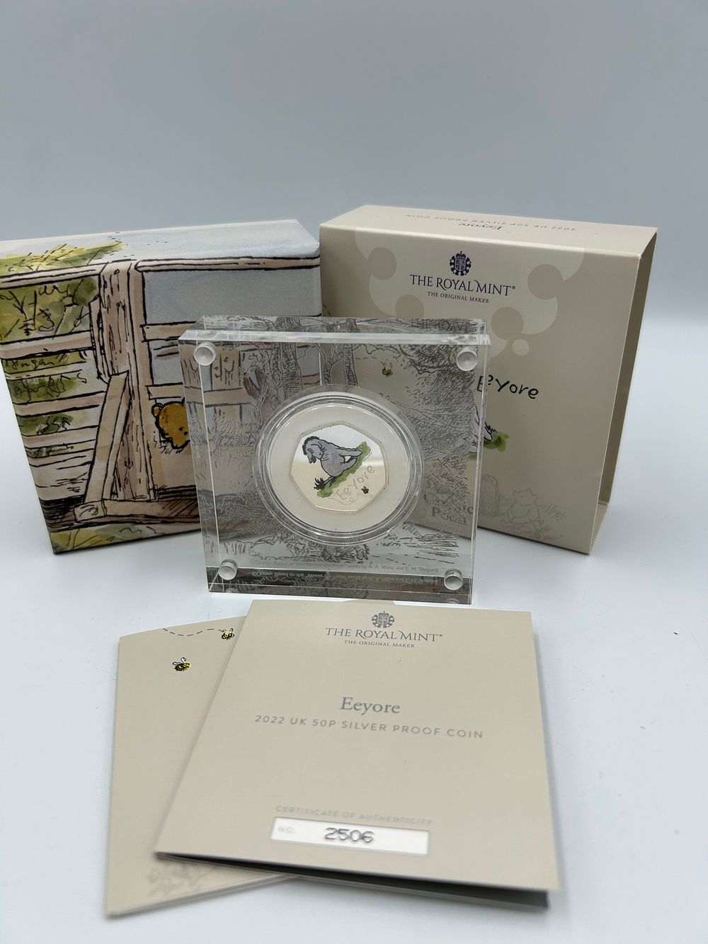 Lot 58: The Royal Mint .925 Sterling Silver 50 Pence Proof Coin, Eeyore, 2022