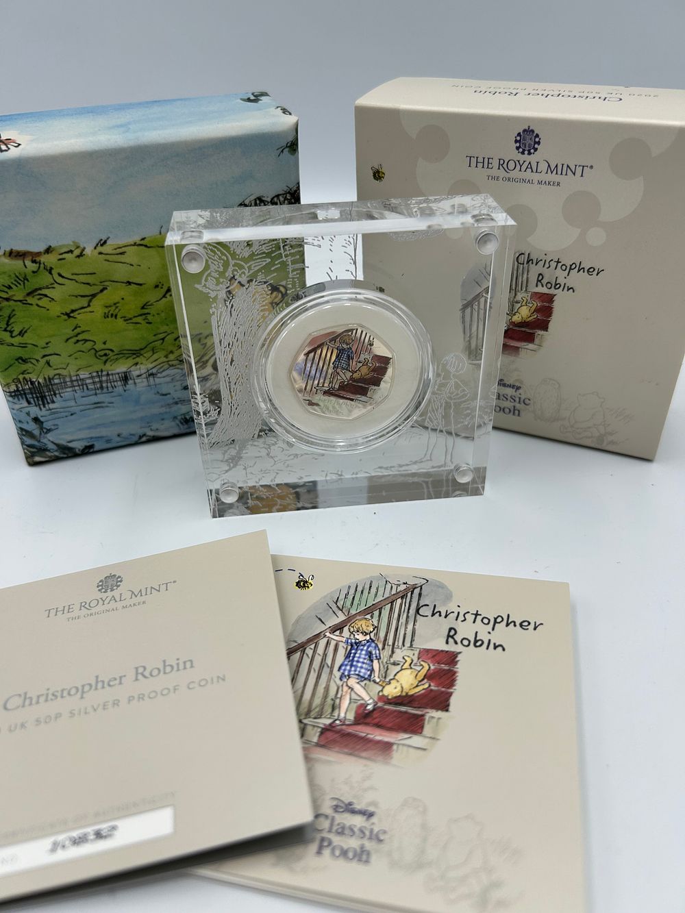 Lot 59: The Royal Mint Sterling Silver Proof 50 Pence Coin, Christopher Robin, 2020