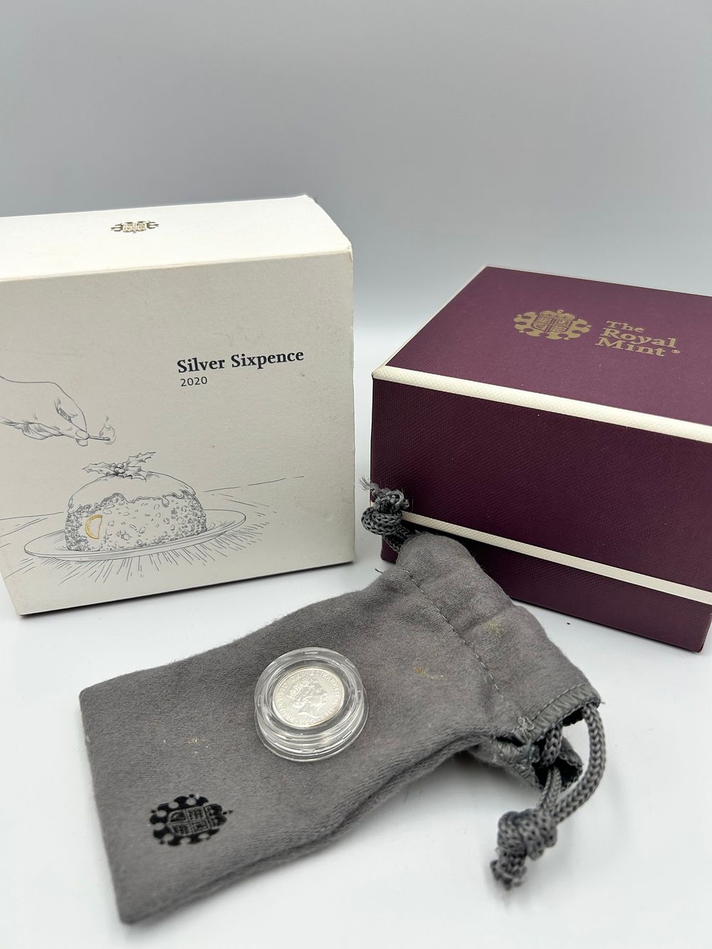 Lot 63: Elizabeth II Silver Sixpence by The Royal Mint, 2020