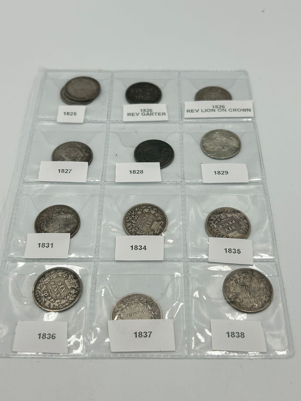 Lot 66: A Collection of George IV to Victoria? White Metal Sixpences, 1825-1838