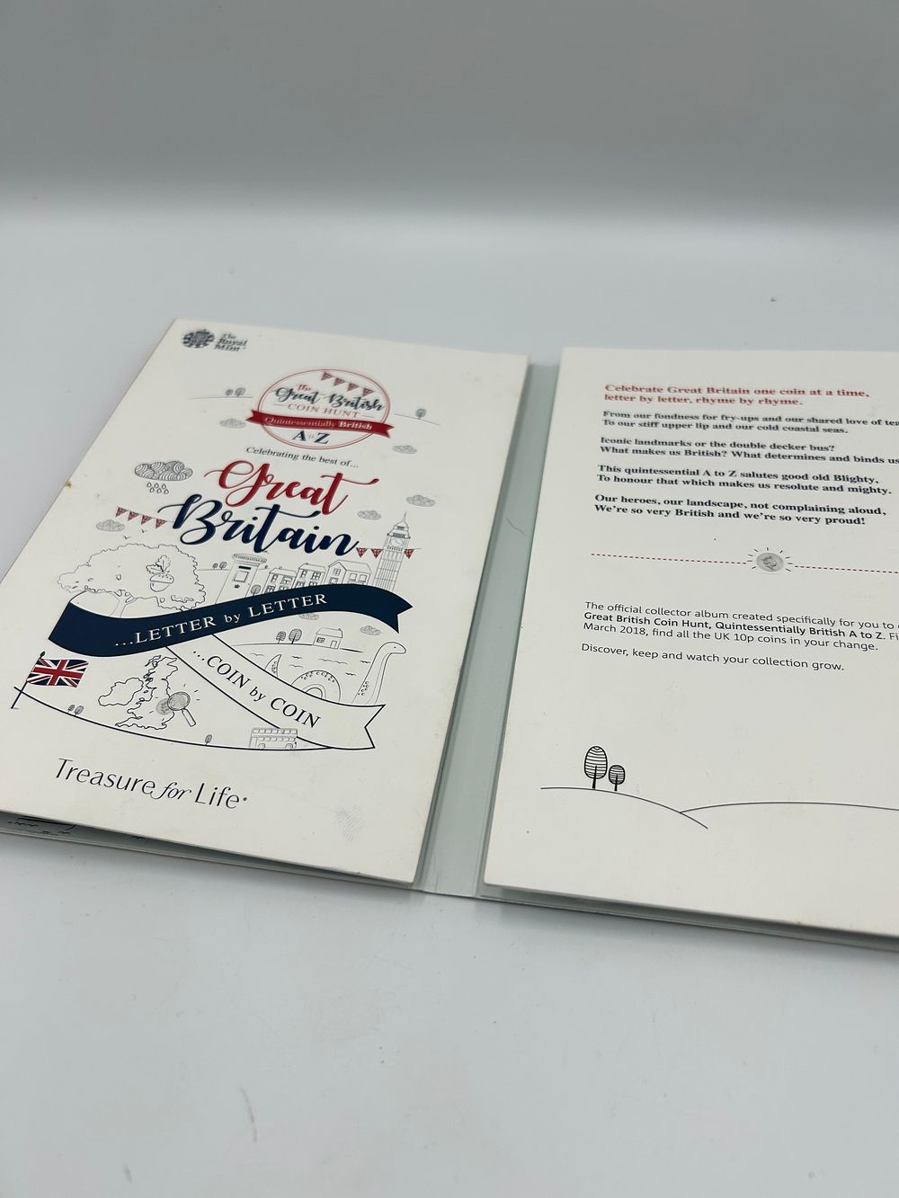 Lot 70: The Royal Mint The Great British Coin Hunt A-Z Collector Album and 10p Coins