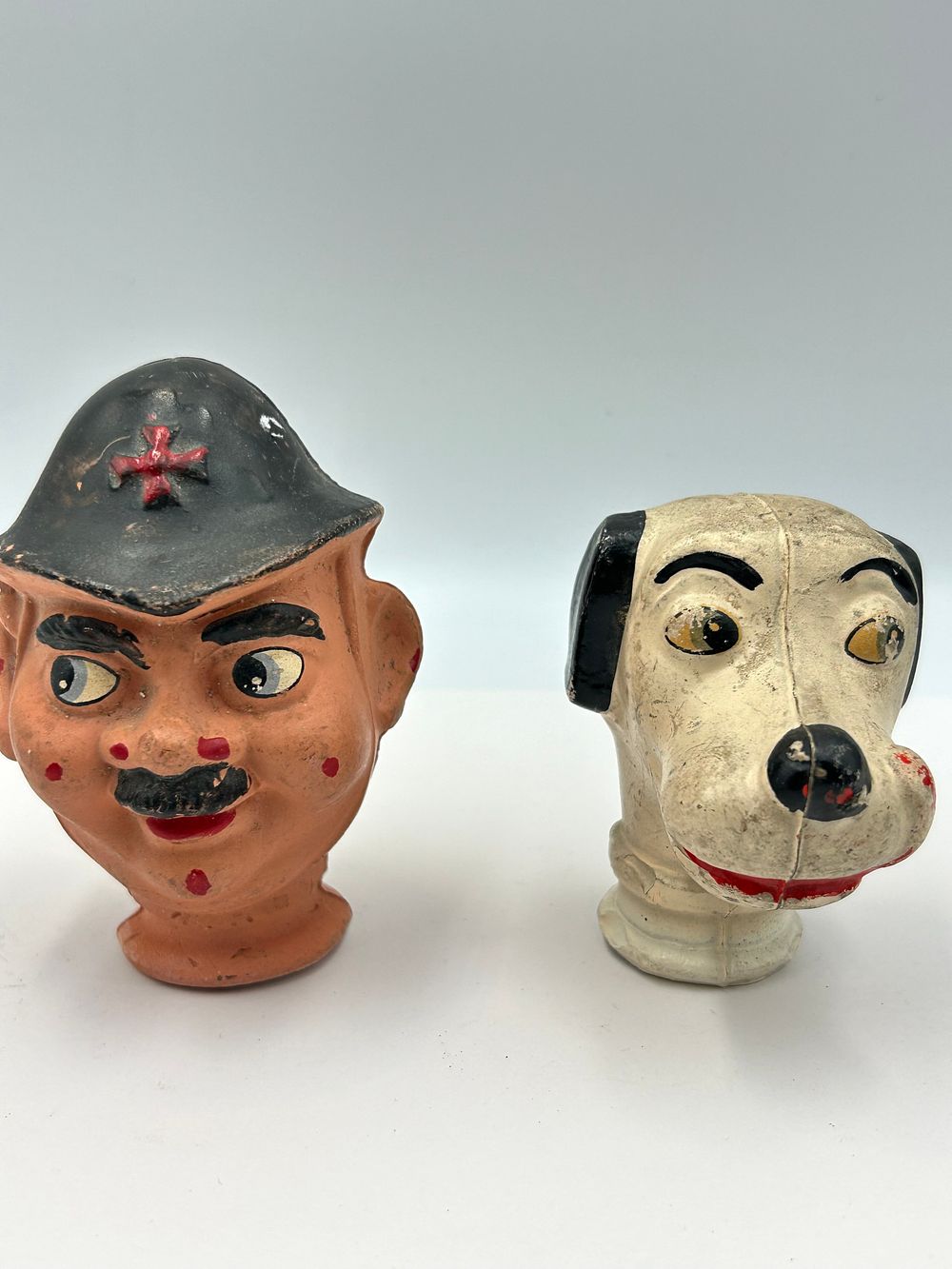 Lot 143: A Pair of Mid-20th Century Puppet Heads?