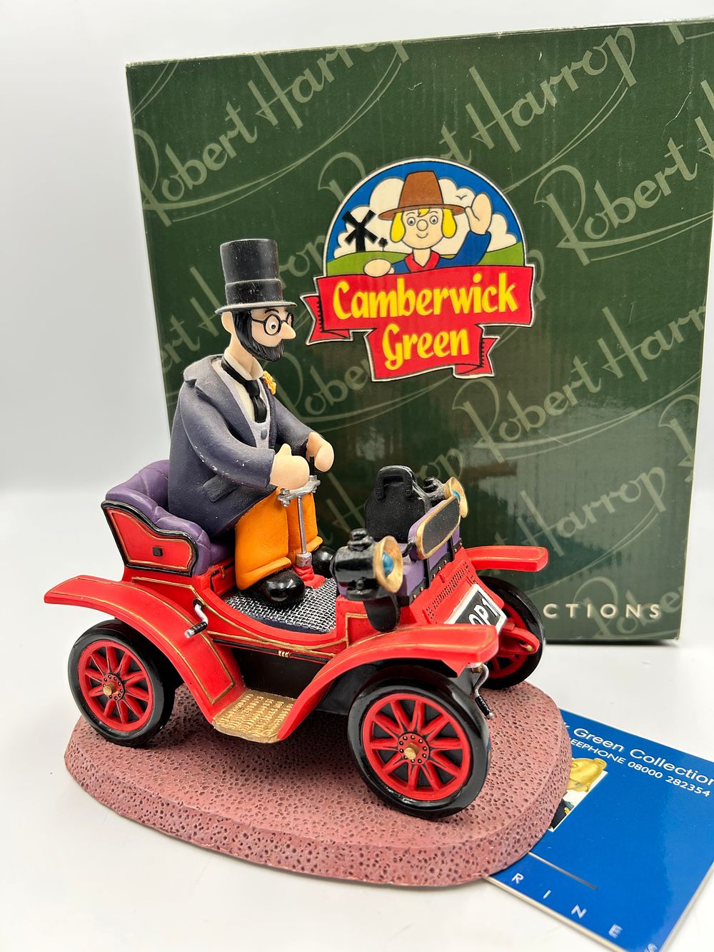 Lot 229: Robert Harrop Designs Ltd Camberwick Green Dr. Mopp in his Car Figurine CG63