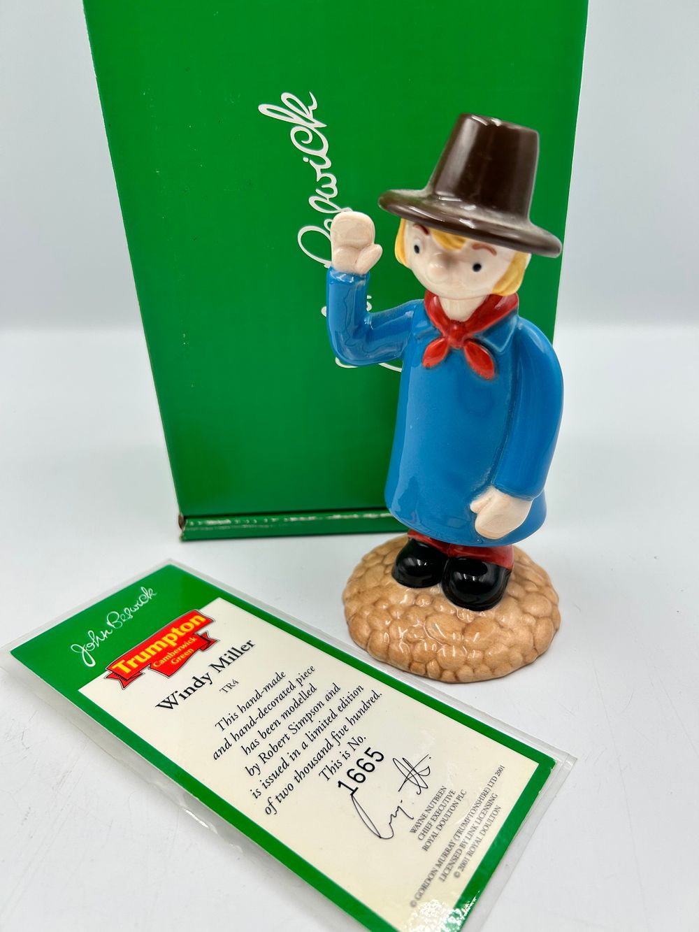 Lot 284: John Beswick Ceramic Windy Miller Figurine, Trumpton Camberwick Green, TR4
