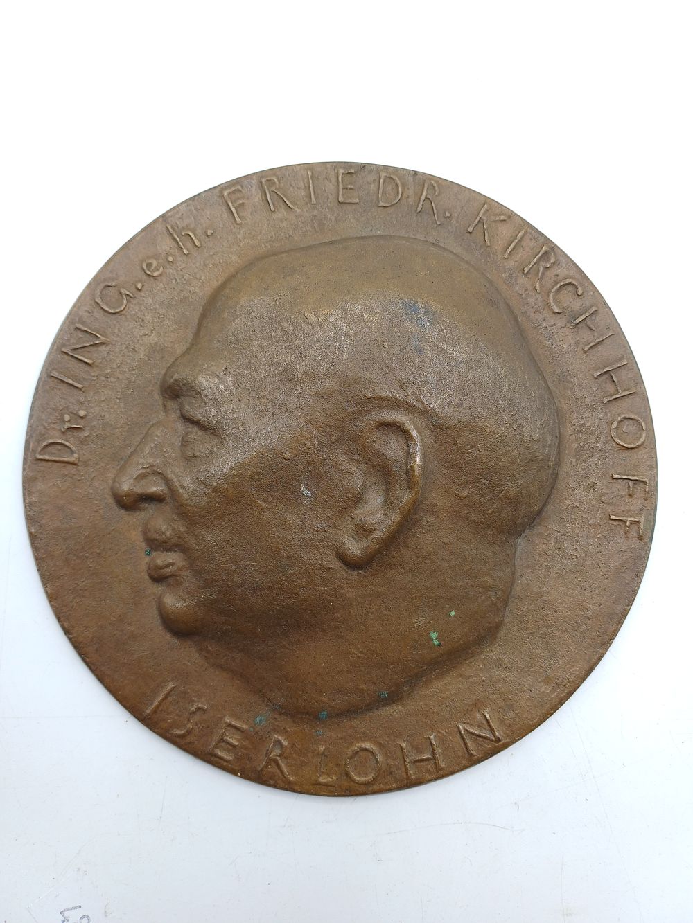 Lot 310: Dr. Ing. e.h. Friedr. Kirchhoff? Iserlohn Brass Medallion