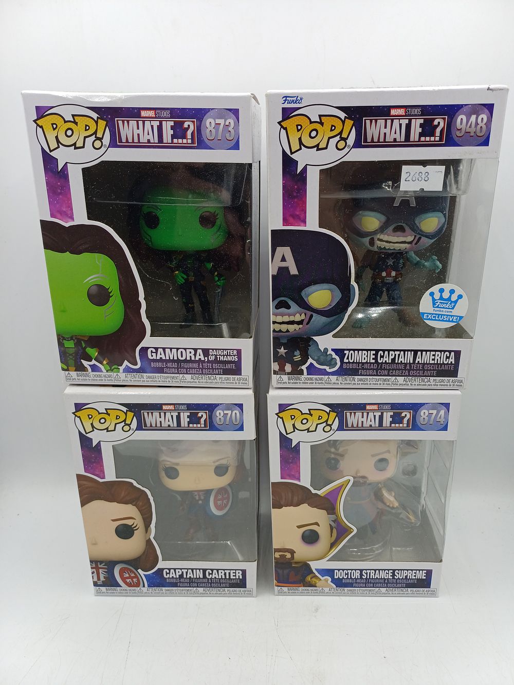 Lot 337: Funko Pop! Marvel What If...? Collection Vinyl Bobble-Head Figures
