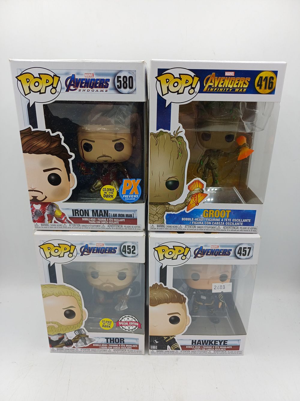 Lot 338: Funko Pop! Marvel Vinyl Bobble-Head Collection