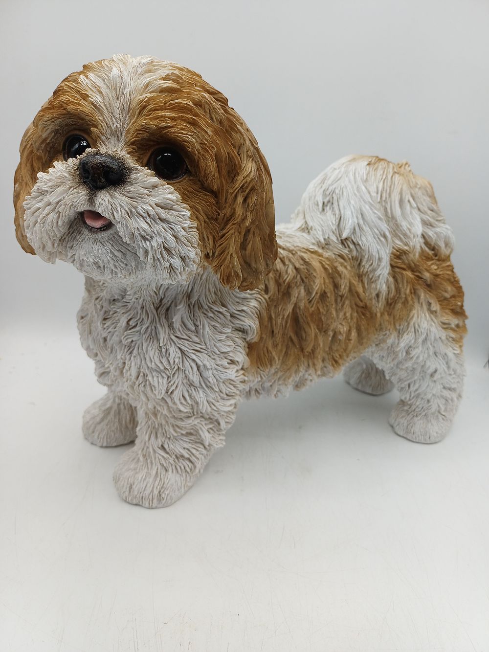 Lot 348: Resin Standing Dog Figurine, 12"