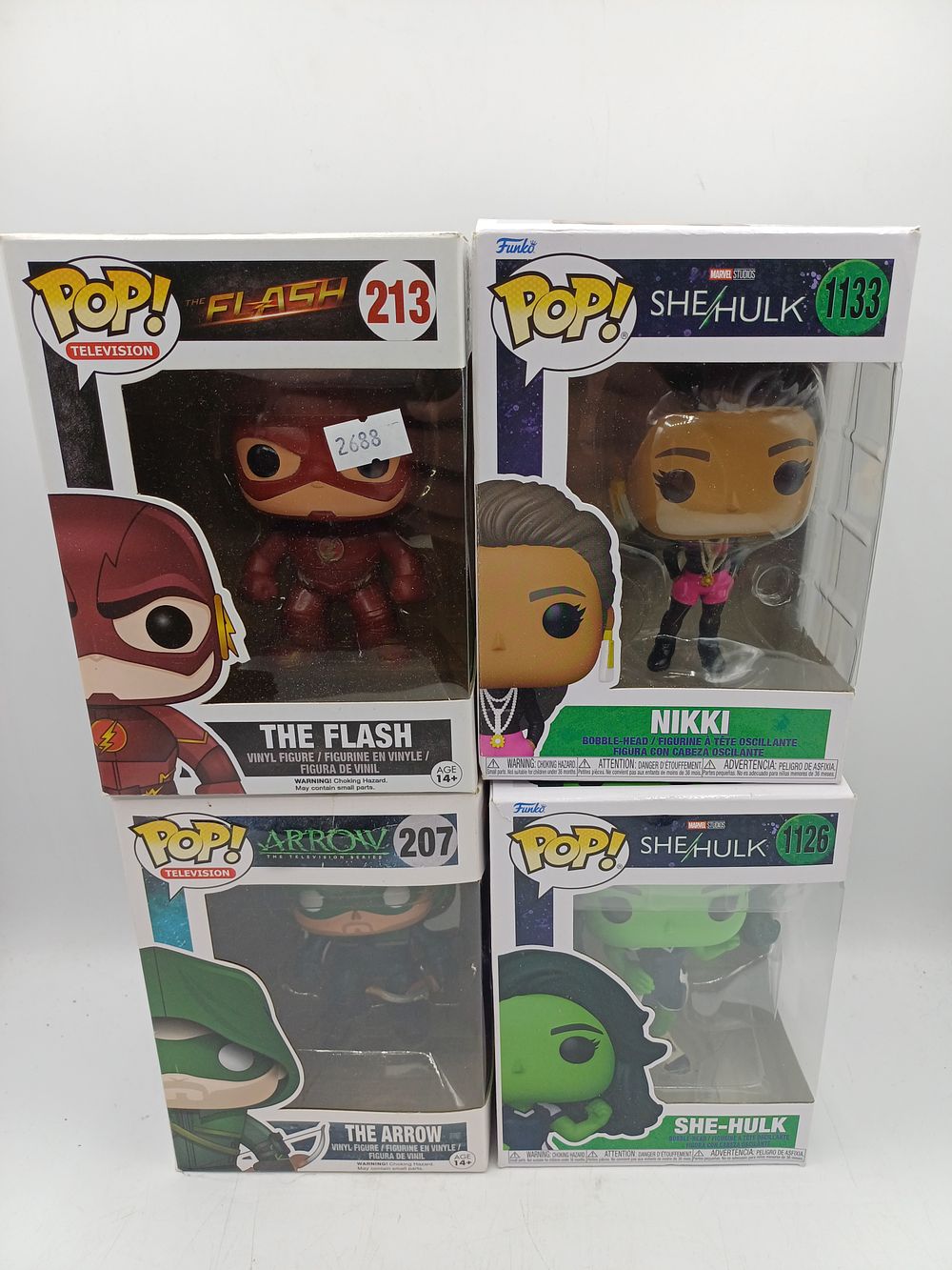 Lot 365: Funko Pop! Marvel and DC Television Series Vinyl Collectibles