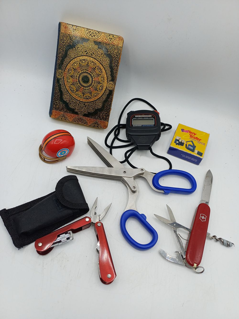 Lot 371: Victorinox Swiss Army Knife and Miscellaneous Tools and Collectibles Lot