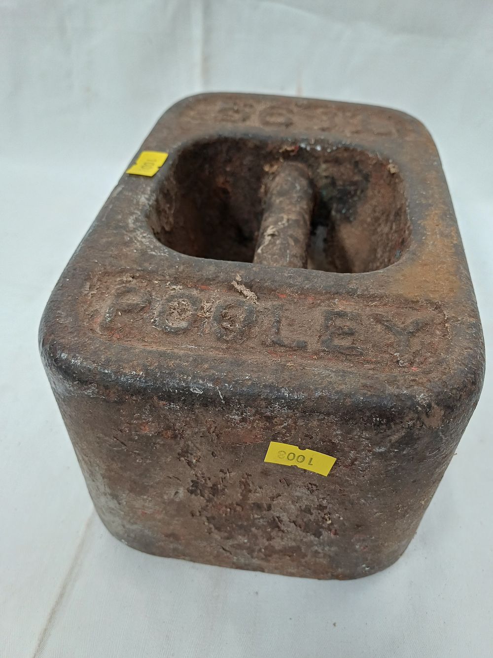 Lot 408: Henry Pooley & Son? Cast Iron 56 lb Block Weight