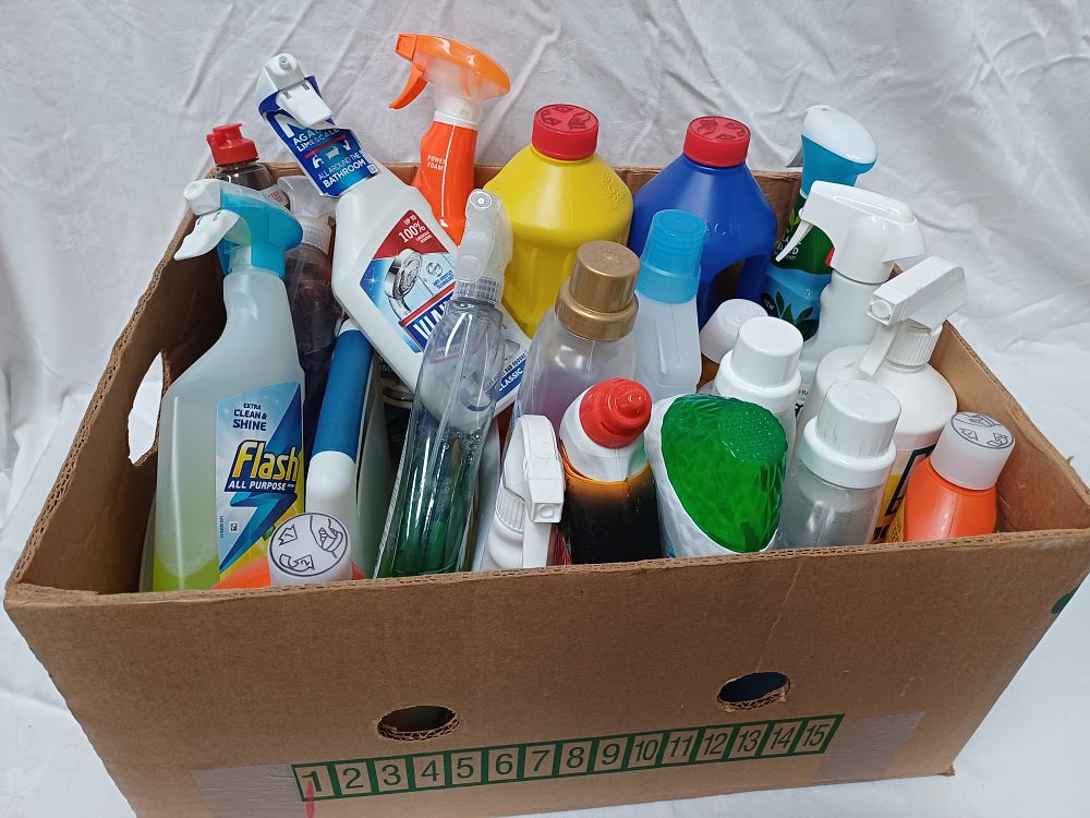Lot 478: Assortment of Branded Household Cleaning and Laundry Products