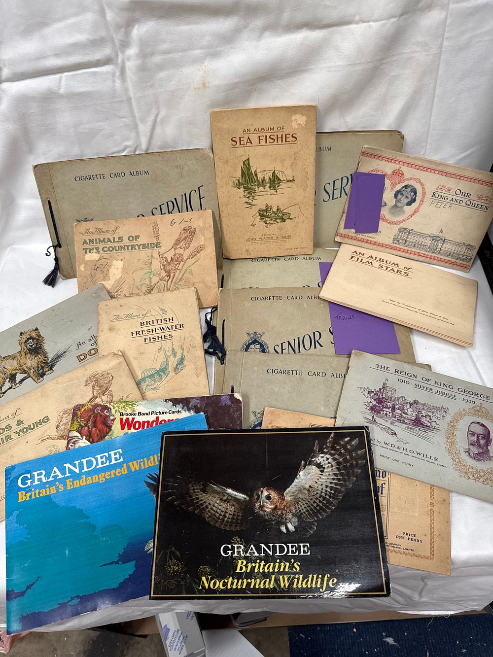 Lot 512: A Collection of Cigarette and Trade Card Albums by John Player and Sons and W.D. and H.O. Wills?