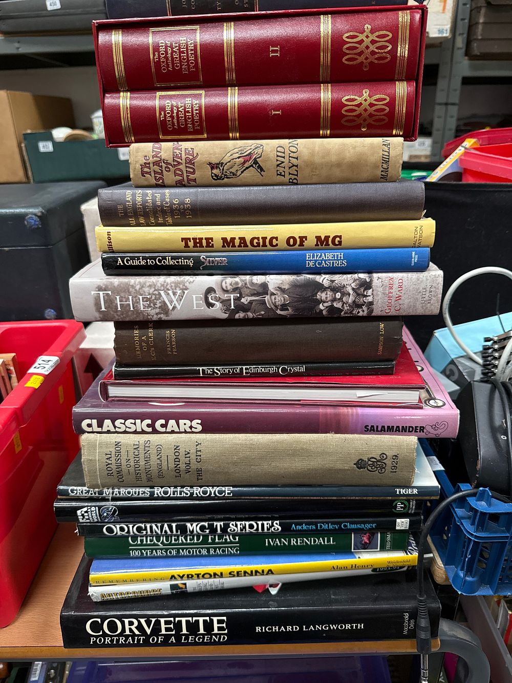 Lot 517: A Collection of Automotive History and General Literature Hardcover Volumes (DJ)