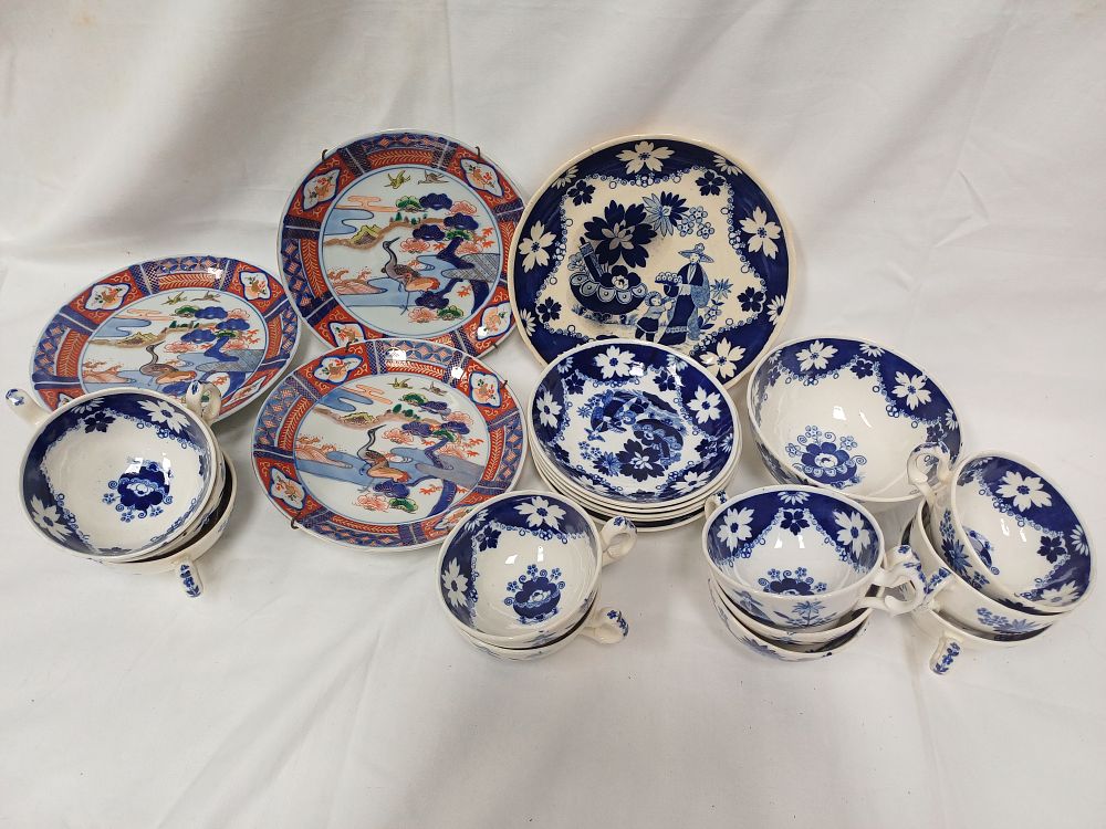 Lot 531: A Collection of Meiji Period? Japanese Imari and Transfer-Printed Ceramic Tableware