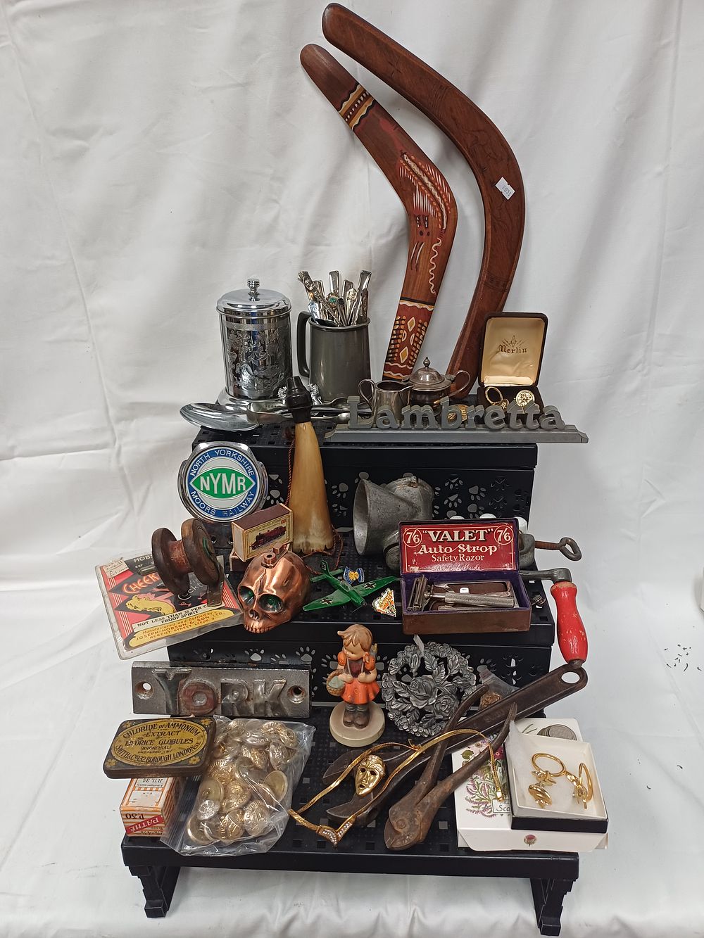 Lot 534: An Assortment of Vintage Tools, Railway Memorabilia, and Advertising Collectibles