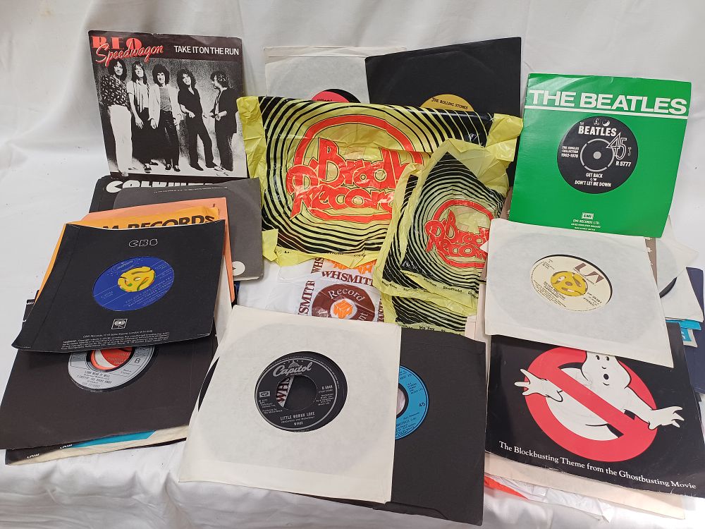 Lot 539: A Collection of Rock and Pop 7 Inch Vinyl Singles, 1970s and 1980s