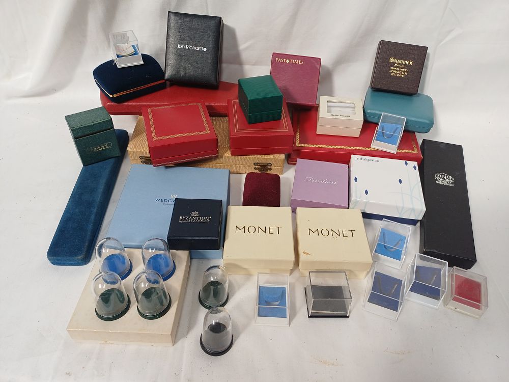 Lot 544: A Collection of Branded Empty Jewellery Presentation Boxes and Retail Display Cases