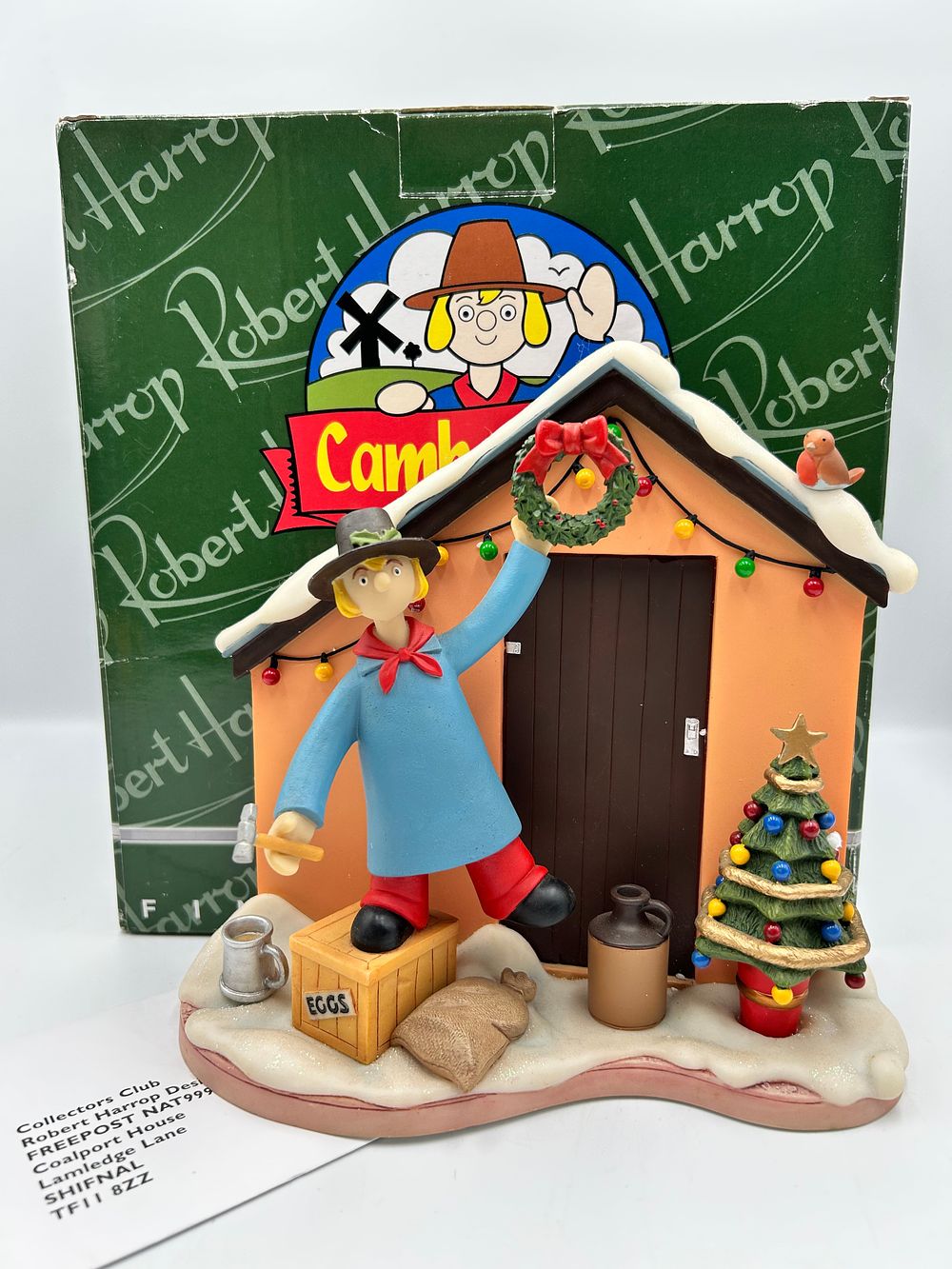 Lot 621: Robert Harrop Designs? Camberwick Green Dr. Mopp Festive Figurine
