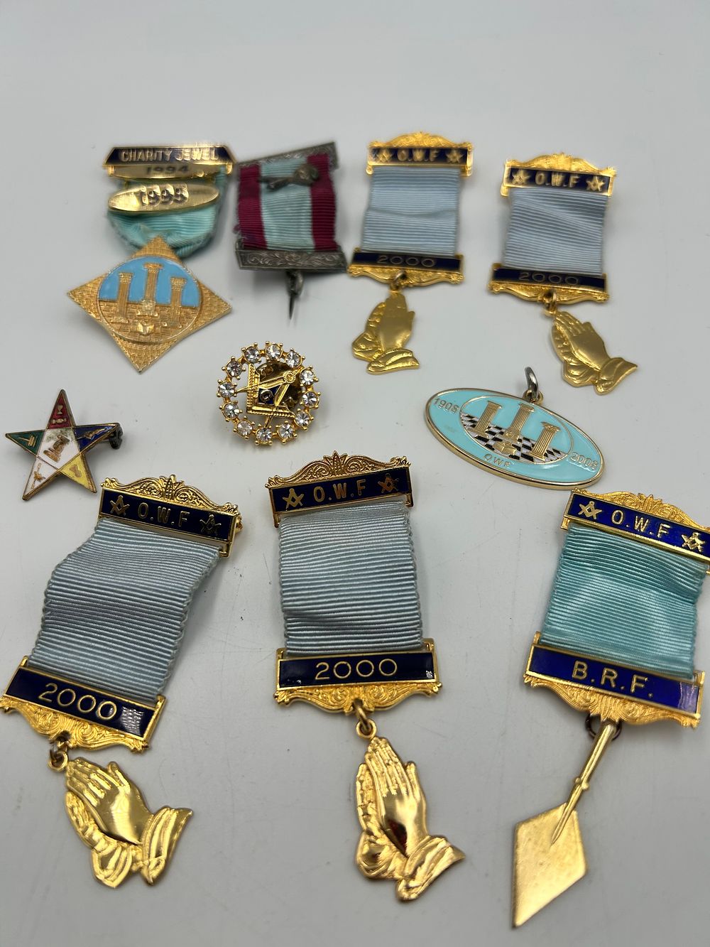 Lot 649: A Collection of Gilt-Metal Effect and Enamel Fraternal Jewels and Medals