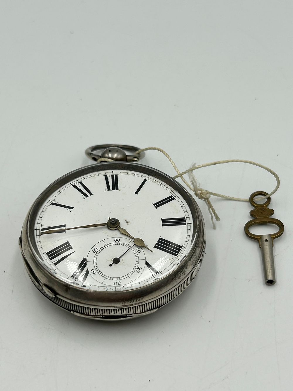 Lot 652: Waltham Victoria Sterling Silver Open Face Pocket Watch, Birmingham, 1886
