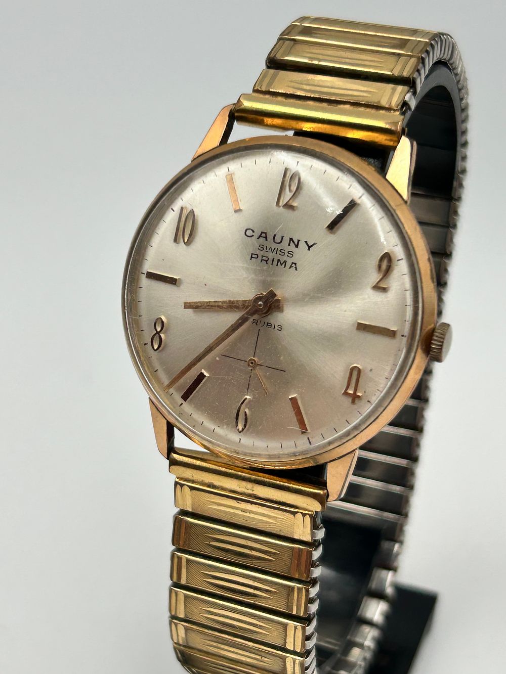 Lot 654: Cauny Prima Gold-Plated Manual Wind Wristwatch 315-462 290
