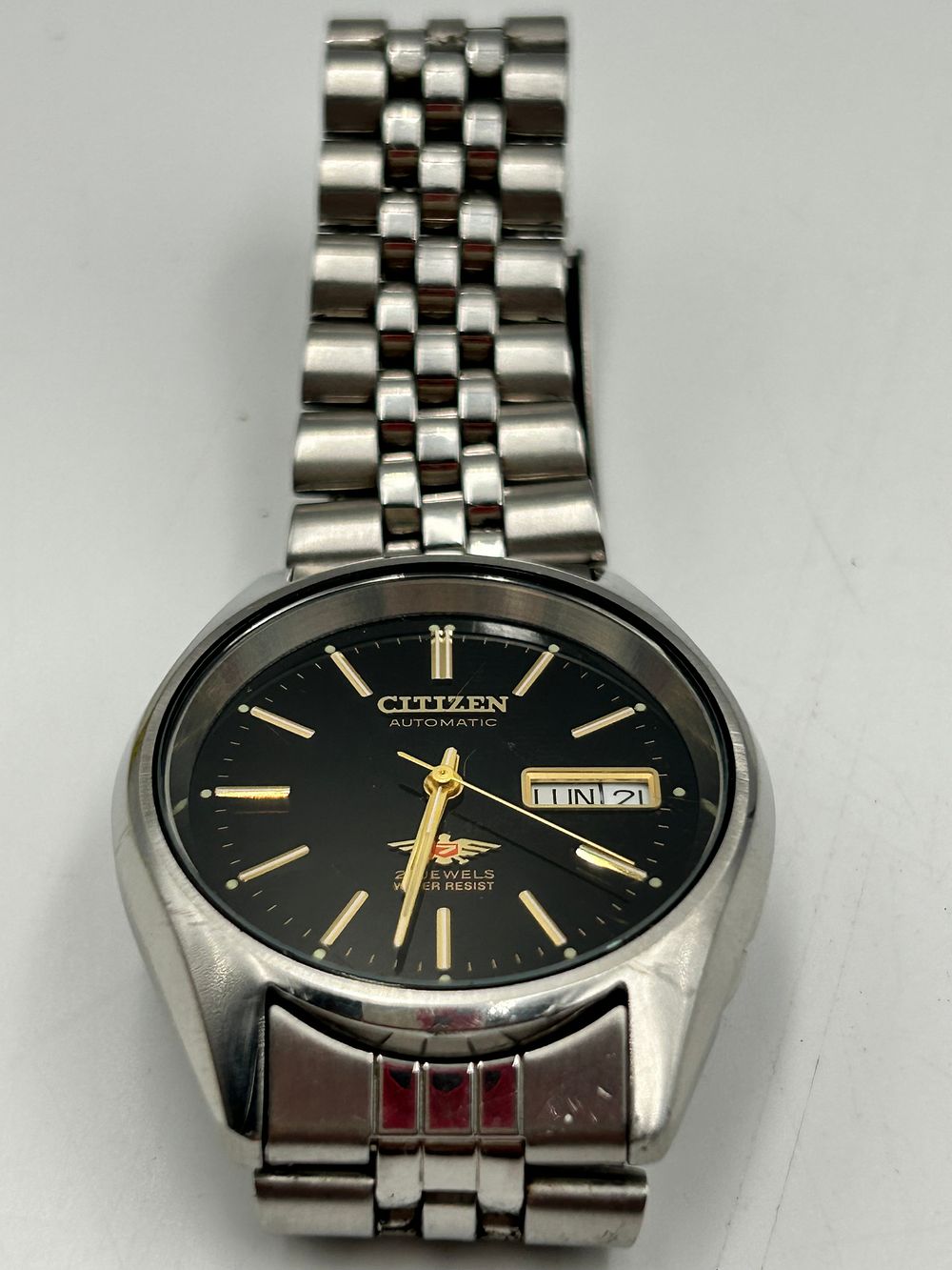 Lot 656: Citizen Eagle 7 Stainless Steel Automatic Wristwatch 4-039181 HST
