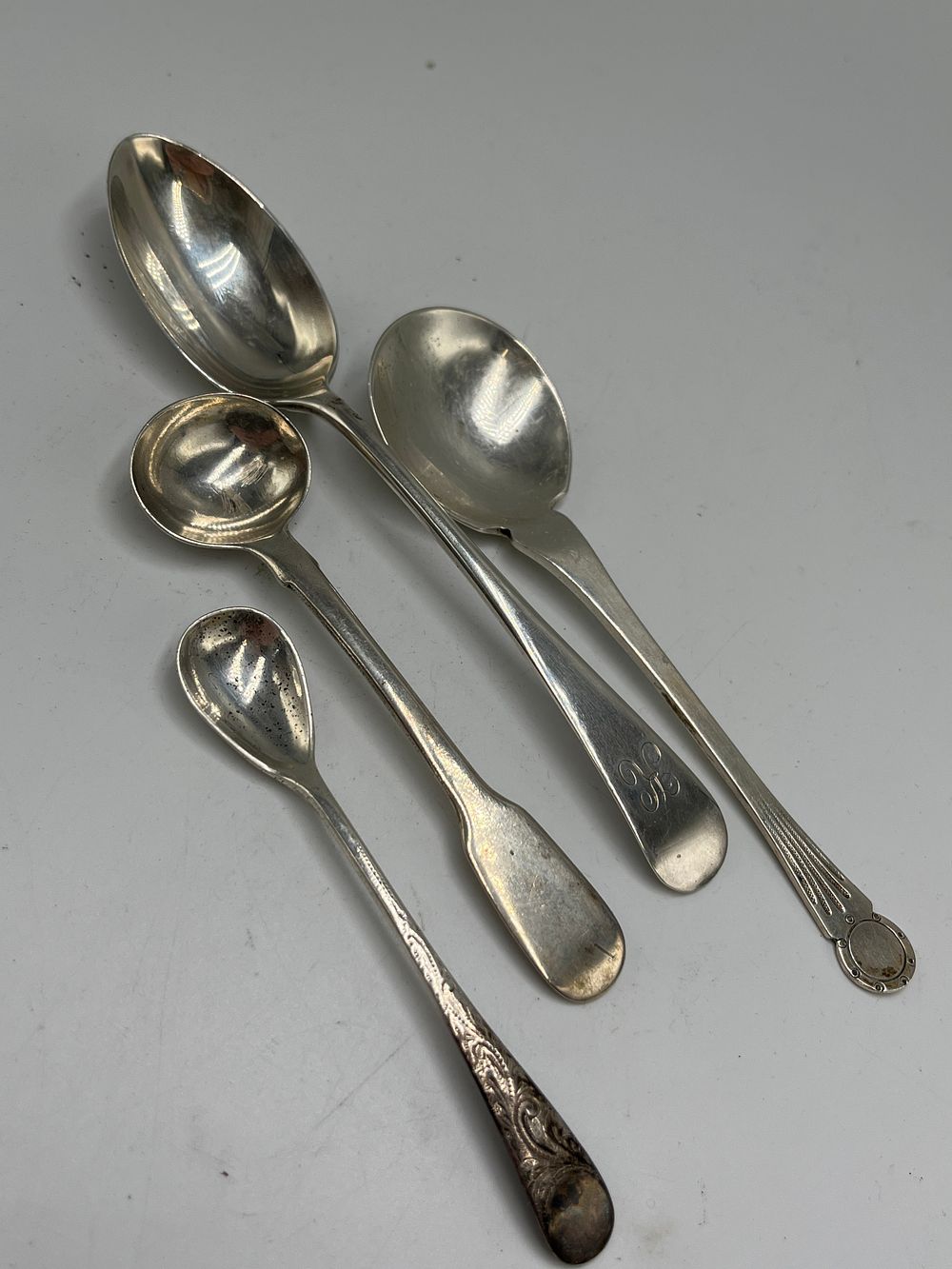 Lot 683: An Assortment of Sterling Silver Spoons, Various Makers, Birmingham and Sheffield, 1912-1944, 75.60g