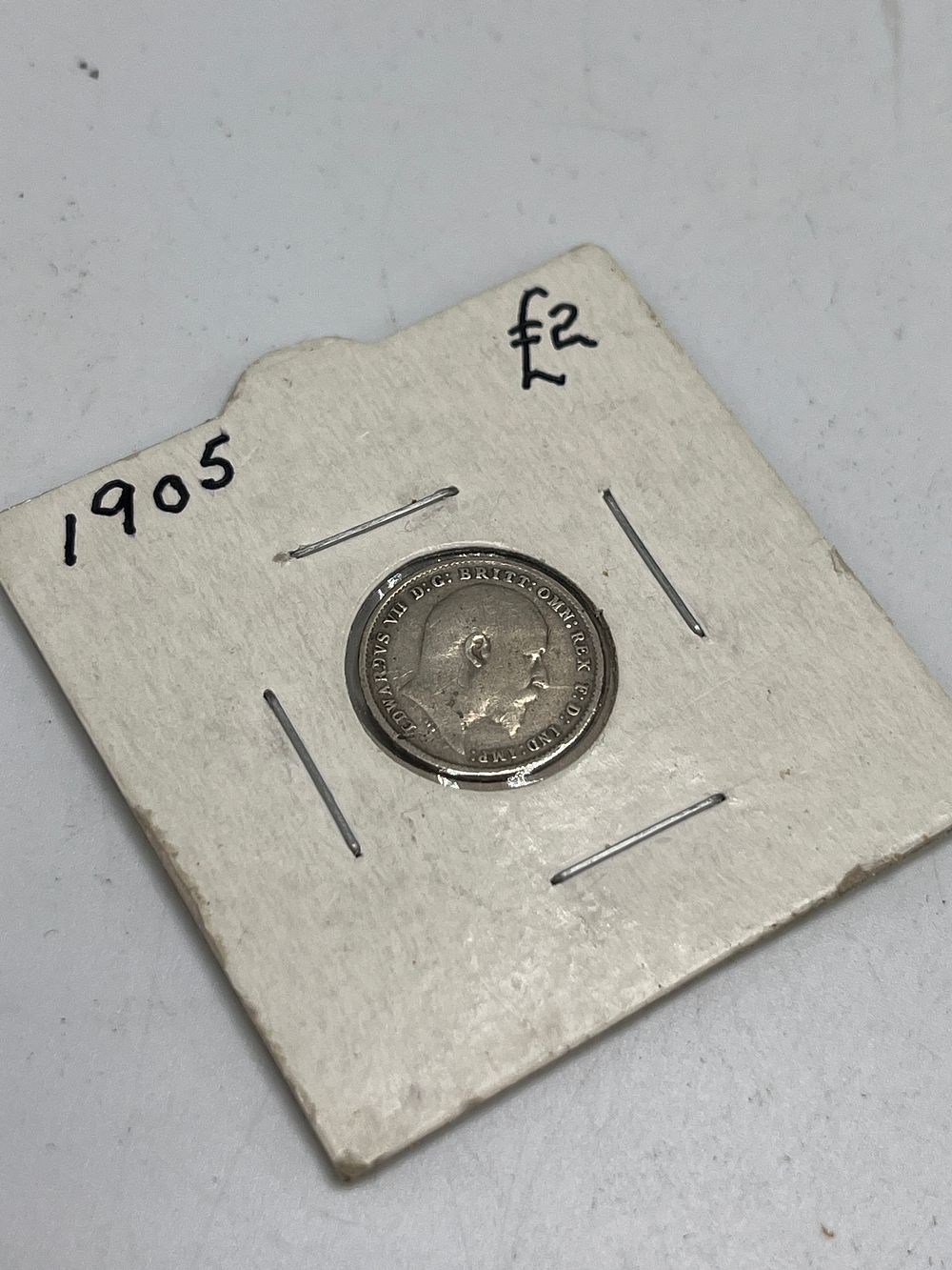 Lot 684: King Edward VII Silver Maundy Two-Pence Coin, 1905