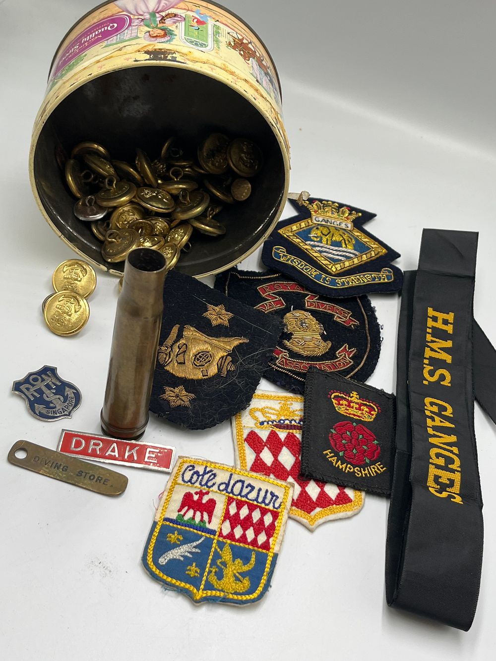 Lot 740: A Collection of Royal Navy and Maritime Related Insignia and Memorabilia