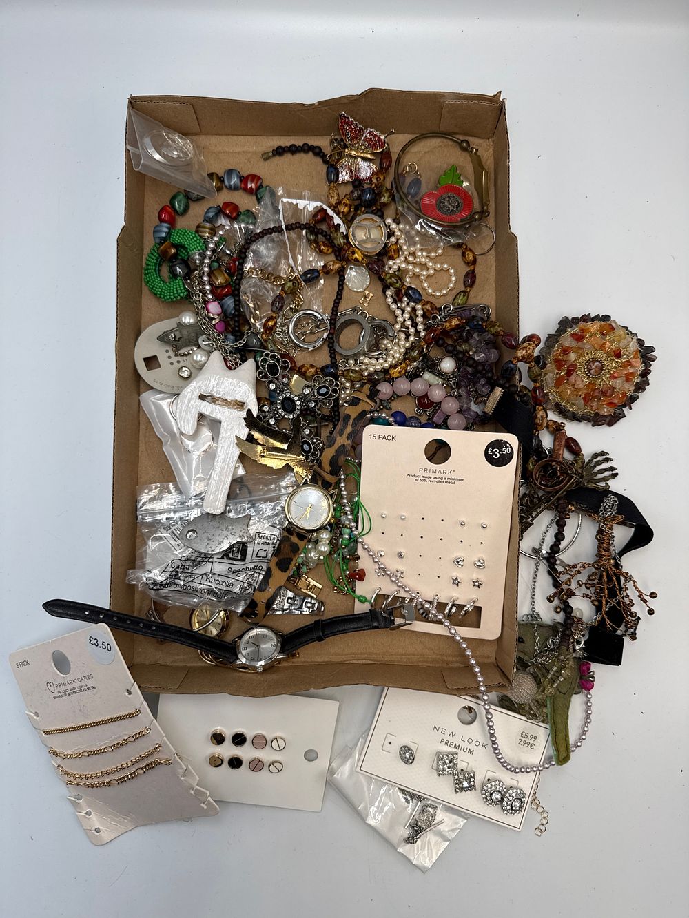 Lot 805: An Assortment of Contemporary Costume Jewellery and Fashion Watches by New Look and Primark