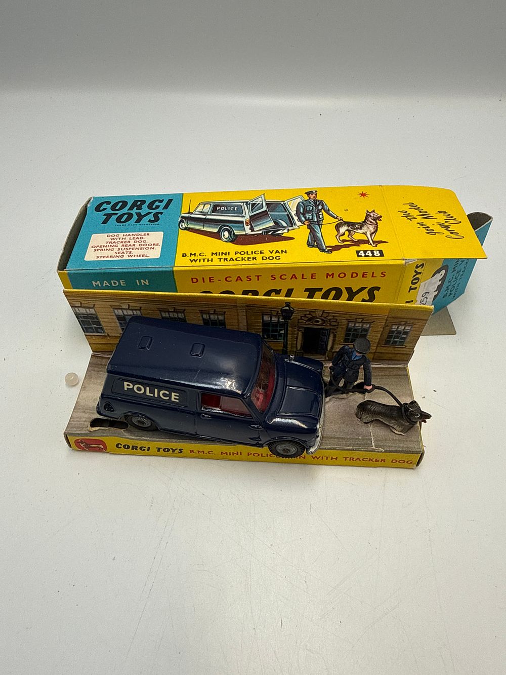 Lot 816: Corgi Toys B.M.C. Mini Police Van with Tracker Dog 448