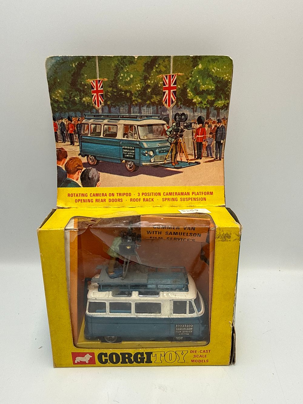 Lot 832: Corgi Toys Commer Van Samuelson Film Service Limited Die-Cast Model 479
