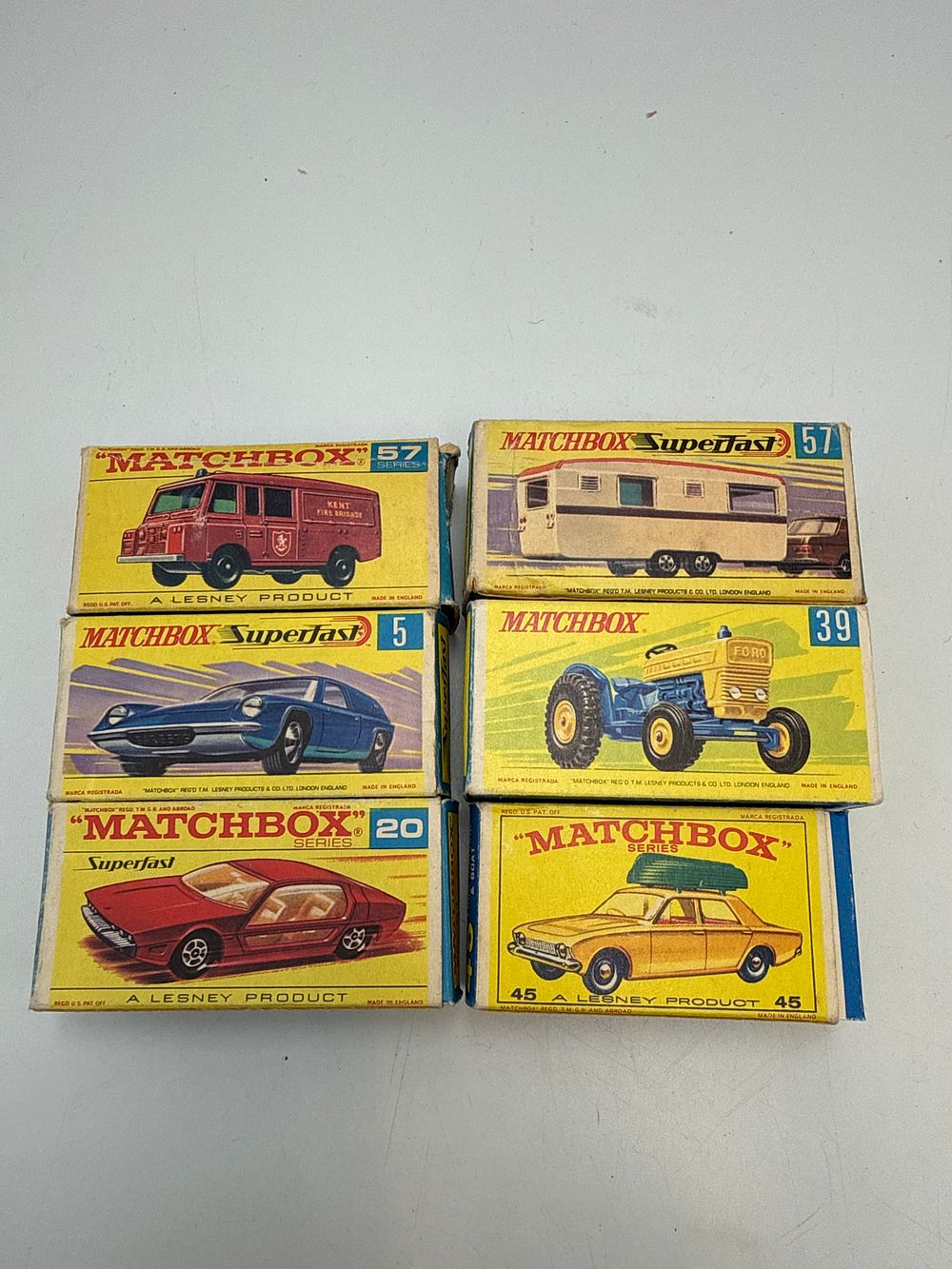 Lot 833: A Collection of Six Matchbox Die-Cast Vehicles by Lesney Products & Co. Ltd.