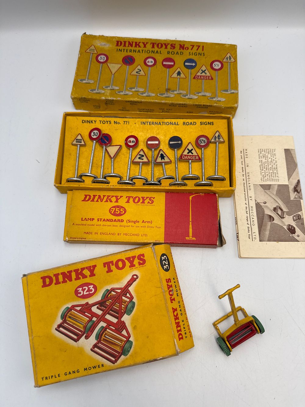 Lot 836: A Collection of Dinky Toys Die-Cast Models and Road Signs