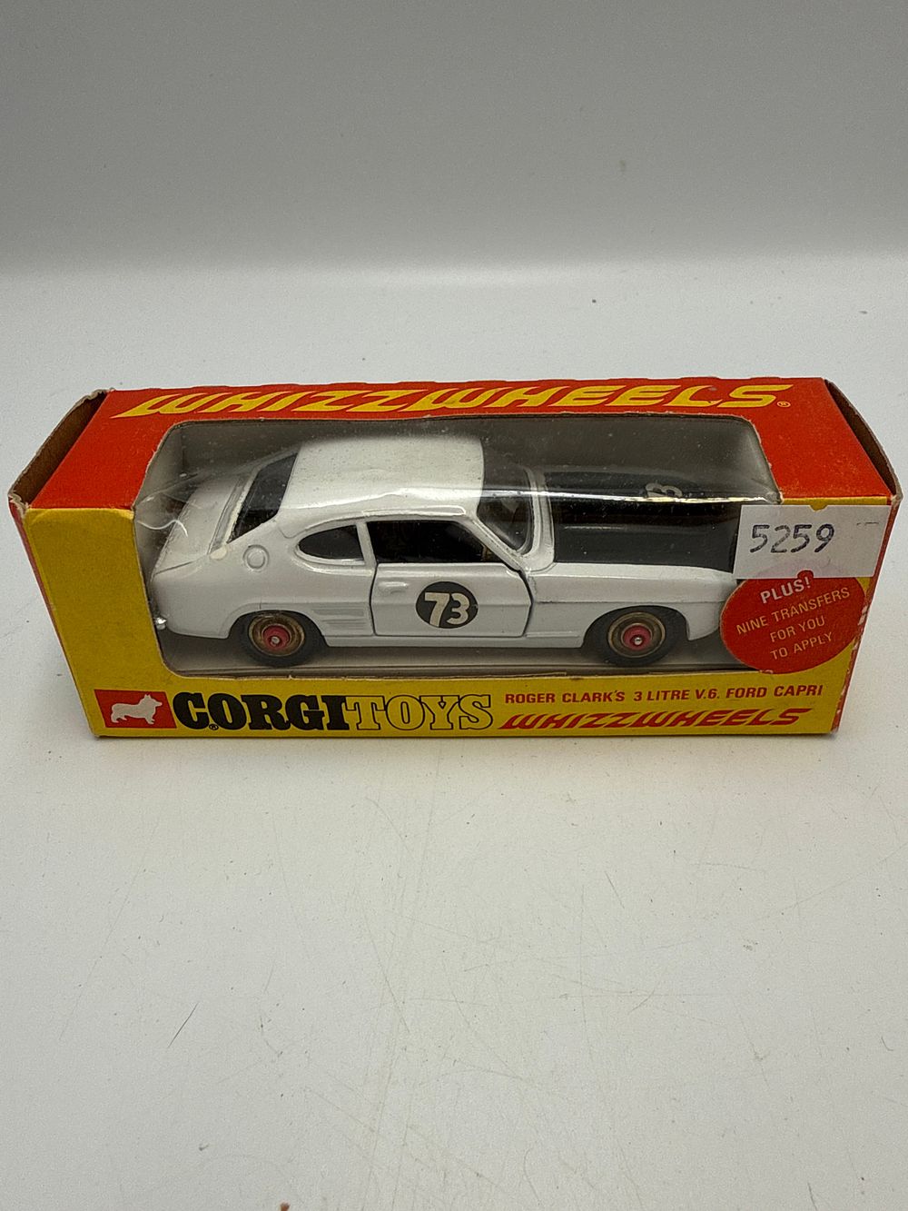 Lot 838: Corgi Toys 303 Roger Clark's 3 Litre V.6 Ford Capri Whizzwheels