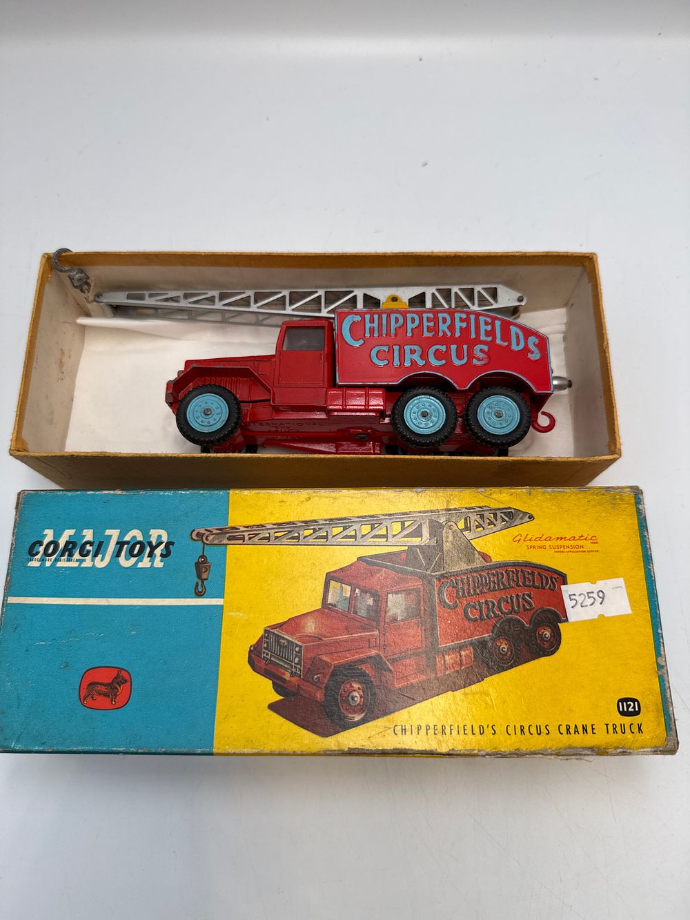 Lot 840: Corgi Toys Major 1121 Chipperfields Circus Crane Truck