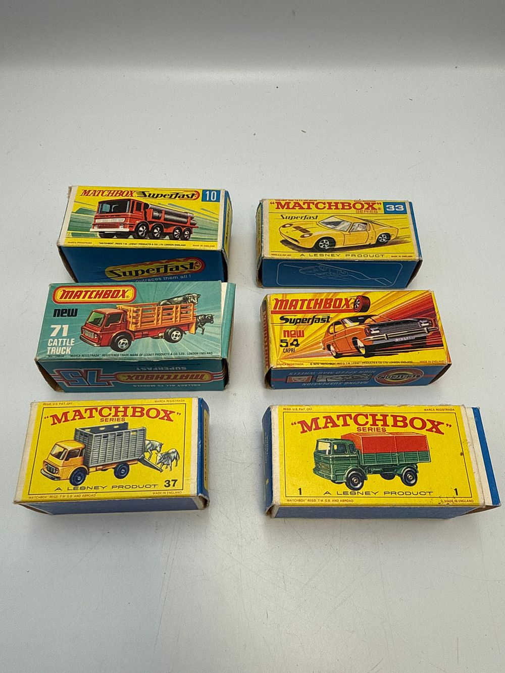 Lot 848: A Collection of Matchbox Lesney Products Die-cast Vehicles in Original Boxes