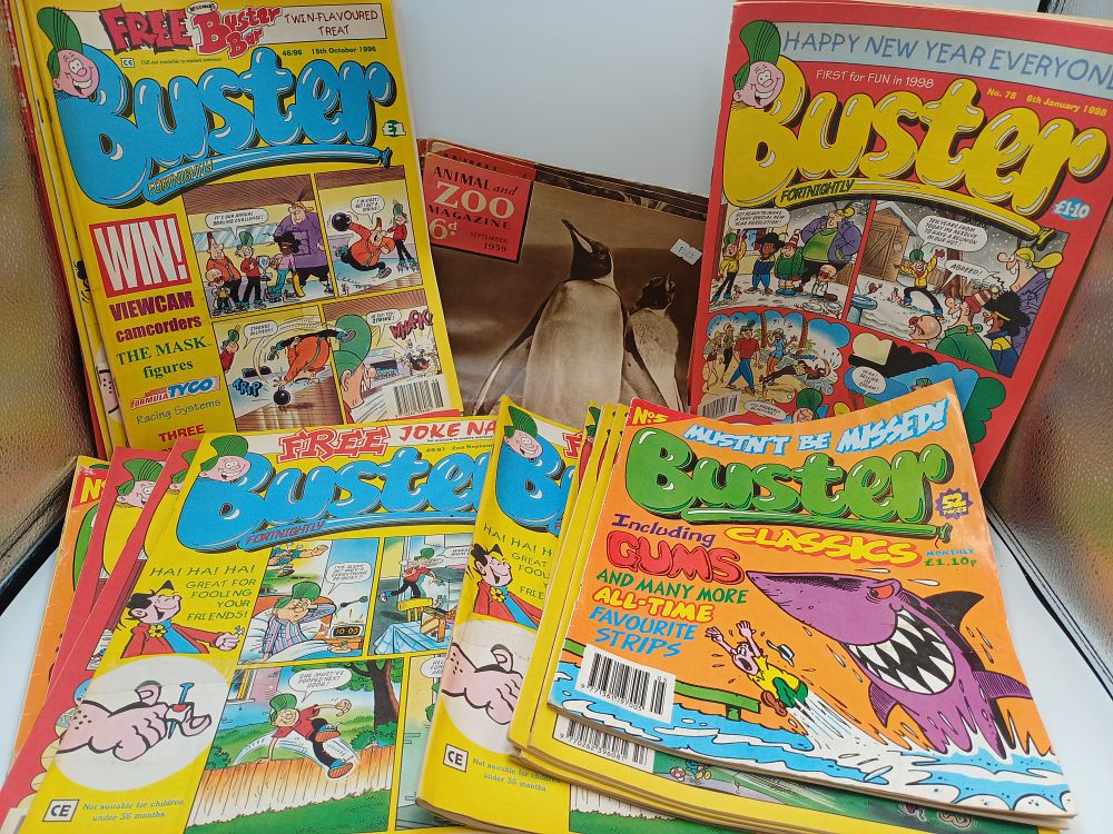 Lot 855: A Collection of Buster Comic Books and Animal and Zoo Magazines, 1939-1998